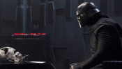 Kylo Ren with Darth Vader's helmet in 'Star Wars: The Force Awakens'
