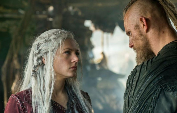 Lagertha (Katheryn Winnick) and Bjorn (Alexander Ludwig) in 'Vikings' Season 5