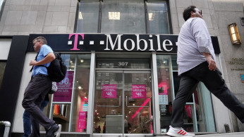 A T-Mobile store is pictured in the Manhattan borough of New York
