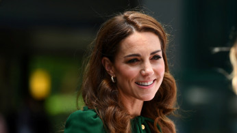 Britain's Catherine, Duchess of Cambridge, arrives for the Women's Final at the Wimbledon Championships at the All England Lawn Tennis and Croquet Club, in London
