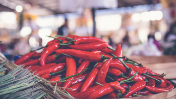 A pot full of chillies. 