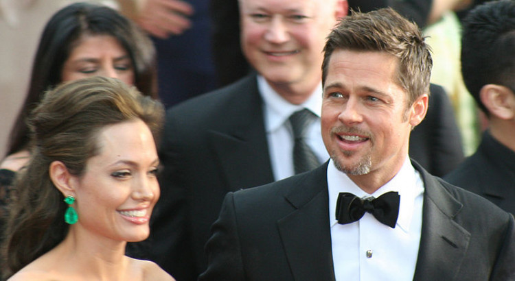 Brad Pitt and Angelina Jolie 