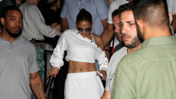 Actress and singer Jennifer Lopez is seen in Tel Aviv