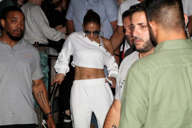Actress and singer Jennifer Lopez is seen in Tel Aviv