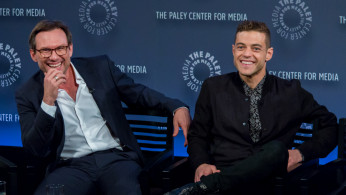 Christian Slater and Rami Malek