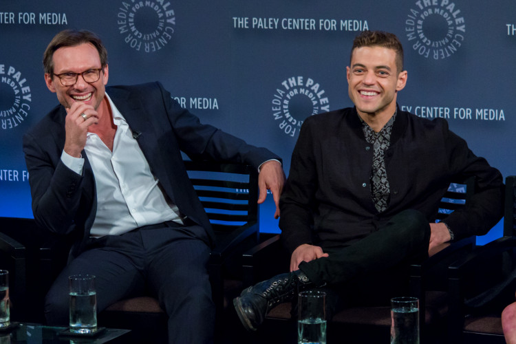 Christian Slater and Rami Malek