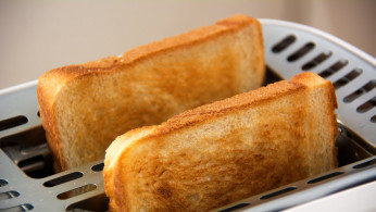 Toasted Bread on Bread Toaster.