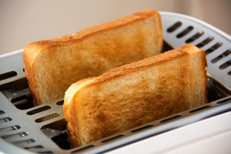 Toasted Bread on Bread Toaster.
