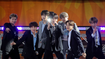 Members of K-Pop band, BTS 