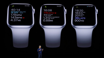 Stan Ng presents the new Apple Watch at an Apple event at their headquarters in Cupertin