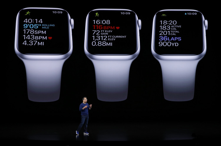Stan Ng presents the new Apple Watch at an Apple event at their headquarters in Cupertin