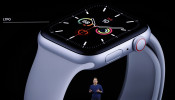Stan Ng presents the new Apple Watch at an Apple event at their headquarters in Cupertin