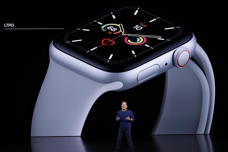 Stan Ng presents the new Apple Watch at an Apple event at their headquarters in Cupertin