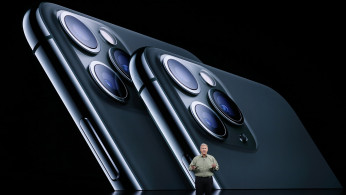 Phil Schiller presents the new iPhone 11 Pro at an Apple event at their headquarters in Cupertino