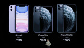 Phil Schiller presents the new iPhone 11 Pro at an Apple event at their headquarters in Cupertino