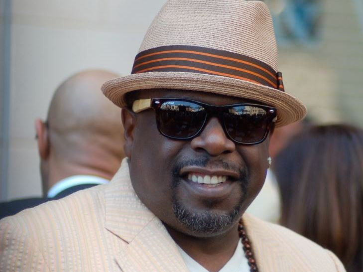 Cedric the Entertainer at a ceremony for Steve Harvey receive a star on the Hollywood Walk of Fame.