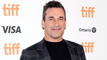 Jon Hamm poses during the Canadian premiere of 