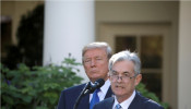 Donald Trump and Jerome Powell