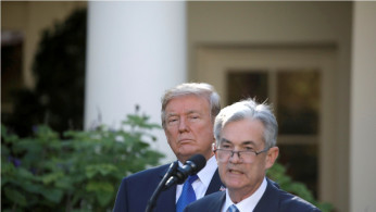 Donald Trump and Jerome Powell